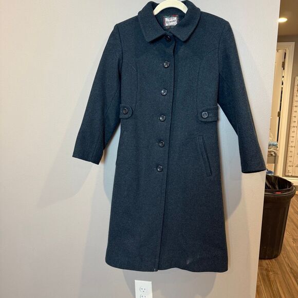 Girls Rothschild Wool Coat Deep Teal 14 - Picture 1 of 9